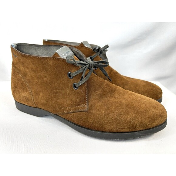 Salvatore Ferragamo Men's Suede Desert Chukka Ankle Boots Brown Size 9 D/EE - Picture 1 of 12